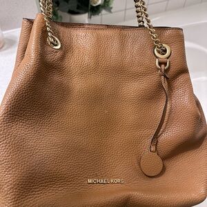 Michael Kors Brown Leather Shoulder Bag